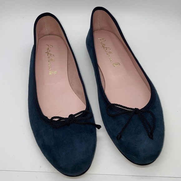 Pretty Ballerinas Blue suede flats size - 39
